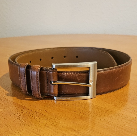 Gently Worn! ALLEN EDMONDS - Classic Leather Belt (1) - Mens Size 32 / 80 - Picture 1 of 9